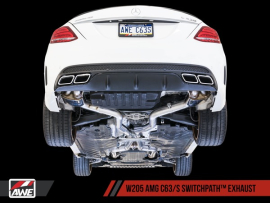 AWE Exhaust Suite for 2015-2018 Mercedes-Benz W205 AMG C63/S Coupe - No Tips