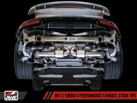 AWE Exhaust Suite and High-Flow Cat Sections for Porsche 991.2 Turbo