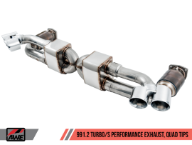 AWE Exhaust Suite and High-Flow Cat Sections for Porsche 991.2 Turbo