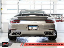 AWE Exhaust Suite and High-Flow Cat Sections for Porsche 991.2 Turbo