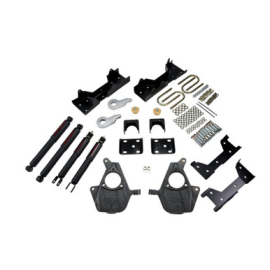 BELLTECH 657ND LOWERING KIT W/ ND2 SHOCKS (FRONT TORSION BAR SUSPENSION ONLY)