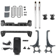 BELLTECH 154301BK4 4 INCH LIFT KIT | FRONT SPACERS AND REAR TRAIL PERFORMANCE SHOCKS