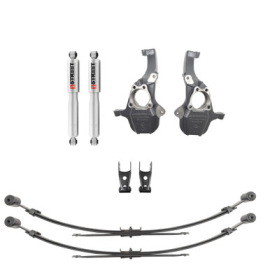 BELLTECH 350345 LOWERING KIT W/ REAR STREET PERFORMANCE SHOCKS