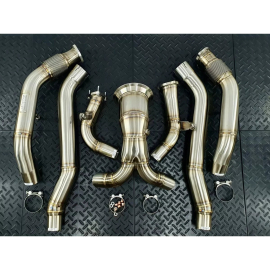 Redstar Audi C8 A6|A7 55TFSI Downpipe Resonator Delete system