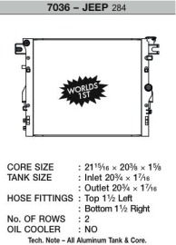 CSF 07-12 Jeep Wrangler (JK) Heavy Duty (AT & MT) All-Aluminum Radiator