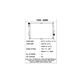 CSF BMW E46 M3 Triple Pass High-Performance All-Aluminum Radiator