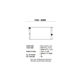 CSF BMW F2X 1/2-Series / F3X 3/4-Series / i30 (MT) All-Aluminum Radiator