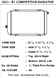 CSF R-1 Triple-Pass -Ultimate Motorsports- Competition Radiator