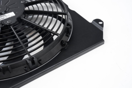 CSF 92-00 Civic All-Aluminum Fan Shroud w/ 12-inch SPAL Fan - Black