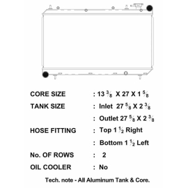 CSF 93-98 Subaru Impreza (Incl. Outback Sport) All-Aluminum Radiator