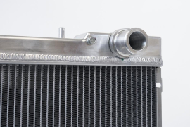 CSF R32 Skyline GT-R/GTS Full Billet Aluminum High-Performance Radiator - Raw Billet