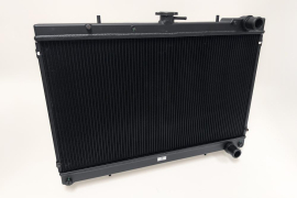 CSF R32 Skyline GT-R/GTS Full Billet Aluminum High-Performance Radiator - Black