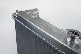 CSF R33 Skyline GT-R/GTS Full Billet Aluminum High-Performance Radiator - Raw Billet