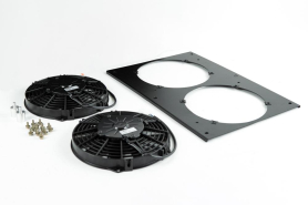 CSF Porsche 944 / 924S All-Aluminum Fan Shroud w/ Dual 9-inch SPAL Fan