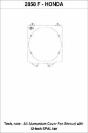 CSF 92-00 Civic All-Aluminum Fan Shroud