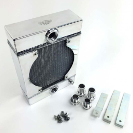 CSF Universal Drag Race / Tuck Radiator w/ Includes 9-inch SPAL fan and inlet/outlet kit (1.25 or -16)