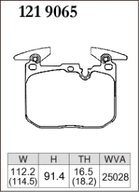 Dixcel Type ES Brake Pads - BMW M2 F87/M3 F80/M4 F82/BMW E Series M Sports (Front)