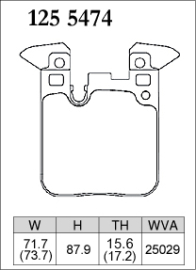 Dixcel Type ES Brake Pads - BMW M2 F87/M3 F80/M4 F82/BMW F Series M Sports (Rear)