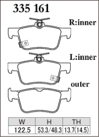 Dixcel Type ES Brake Pads - Honda Civic RS FC CK/Type-R FK8 FL5 (Rear)