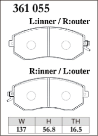Dixcel Type ES Brake Pads - WRX 08-14/Impreza/Forester/Liberty/BRZ 12-21, 22+/Toyota 86 (Front)
