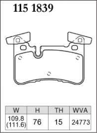 Dixcel Type M Brake Pads - Mercedes AMG CLS63 C218 W218/E63 W212 (Rear)