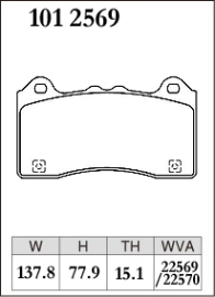 Dixcel Type Z Brake Pads - Ford Focus RS Mk3 LZ (Front)