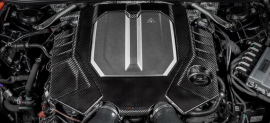 Eventuri Audi C8 RS6 RS7 Black Carbon Engine Cover Gloss