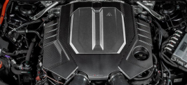 Eventuri Audi C8 RS6 RS7 Black Carbon Engine Cover Gloss