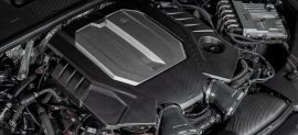 Eventuri Audi C8 RS6 RS7 Black Carbon Engine Cover Gloss