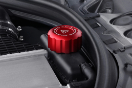 Goldenwrench Supply BMW M Series BLACKLINE Performance Chargecooler Coolant Tank Cap Covers