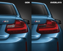 Goldenwrench Supply BMW 2 Series 2014-2017 (F22/F87 Pre LCI) Lite Taillight Overlay Kit