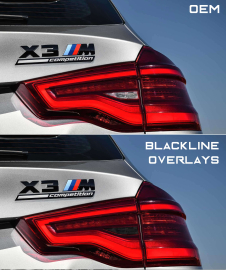 Goldenwrench Supply BMW X3 Series 2018+ (G01/F97) BLACKLINE Taillight Overlay Kit