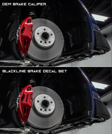Goldenwrench Supply Toyota GR Supra 2020+ (A90) BLACKLINE Performance Brake Caliper Decal Set - Black