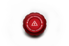 Goldenwrench Supply MINI 2020+ JCW / GP3 (F5X) BLACKLINE Performance Engine Cap Set (Oil Cap / Coolant Cap) - (Red)