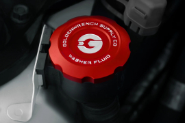 Goldenwrench Supply BMW M Car E9X Series BLACKLINE Performance Edition RED Washer Fluid Cap