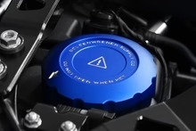 Goldenwrench Supply BMW 2021+ S58 Engine BLACKLINE Performance Motorsport BLUE Engine Cap Set (Oil Cap / Coolant Caps)