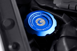 Goldenwrench Supply BMW M Car F Series BLACKLINE Performance Motorsport BLUE Washer Fluid Cap