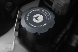 Goldenwrench Supply BMW M Car E9X Series BLACKLINE Performance Washer Fluid Cap (Anthracite Grey)
