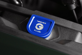 Goldenwrench Supply BMW M Car F9X/G9X M5 Series BLACKLINE Performance Motorsport BLUE Washer Fluid Cap