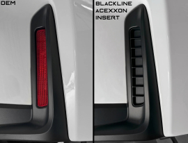 Goldenwrench Supply 2023+ Toyota GR Corolla (E210) BLACKLINE Performance Acexxon Rear Reflector Insert Set (Gloss Black)