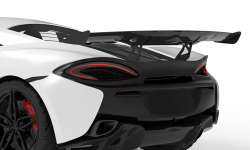 1016 Industries McLaren 570S Rear Race Wing with tips 570S (Twill Carbon)