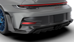1016 Industries Porsche 992 GT3 RS Diffuser with Uprights (Twill Carbon)