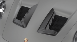 1016 Industries Porsche 992 GT3 RS Hood Vents - Top Covers Only (Twill Carbon)