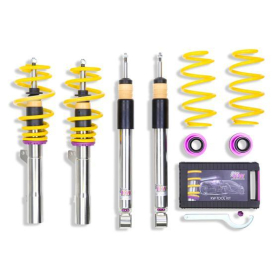 KW Coilover Kit V3 for 04/2010-06/2015 Audi A5 Convertible (8F7) w/ Deactivation For Electronic Dampers