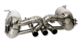 Ferrari 458 Spider/Italia | Power Optimised Exhaust System with Flap-Regulation - Stainless Steel