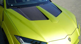 Lamborghini Urus | Engine Bonnet - Primed For Painting/Partial Visible Carbon with Primed for Painting Cover