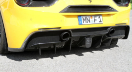 Ferrari 488 Spider/GTB | Add-On Part For Diffusor - Visible Ferrari Carbon