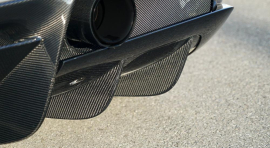 Ferrari F8 Tributo/Spider | Diffusor-Fins - Visible Carbon