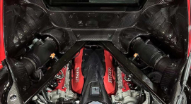 Ferrari SF90 Stradale | Cover Engine Bay - Visible Carbon