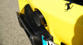 Ferrari SF90 Stradale/Spider | Carbon Covered Stainless Steel Tailpipes - Gold Plated